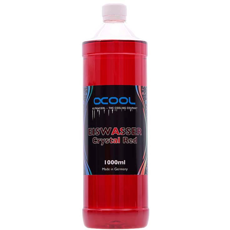 Alphacool eiswasser krystalrød kølevæske (rød, 1000 ml)