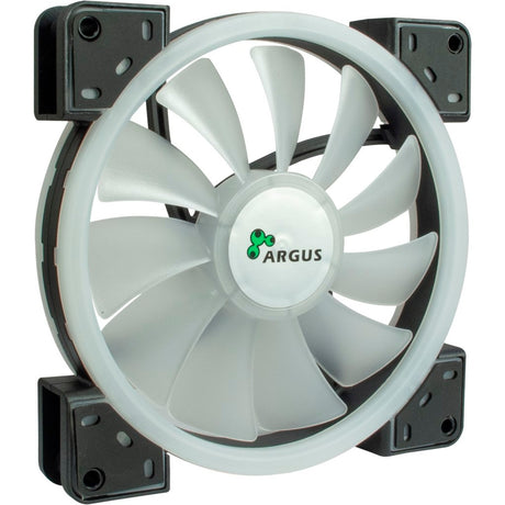 Inter-tech argus rs-141 rgb kabinet blæser (sort, 140 x 140 x 25 mm, pwm)