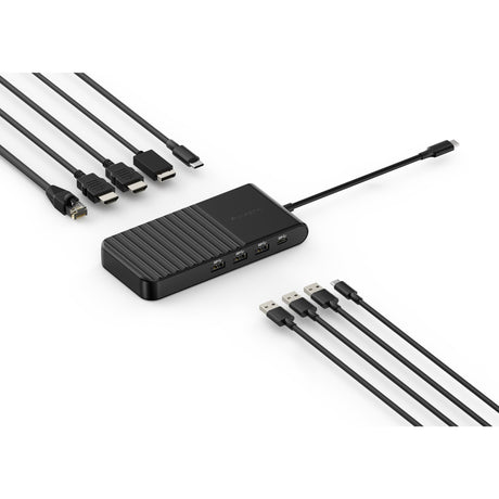 Kensington UH1500P EQ USB-C 5 Gbps Triple Video Driverløs mobil dockingstation (sort)