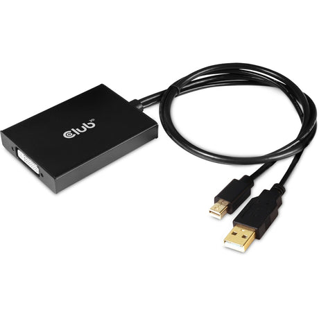 Club 3D mini displayport 1.2 > dual link DVI-D adapter (sort, 0,6 meter)