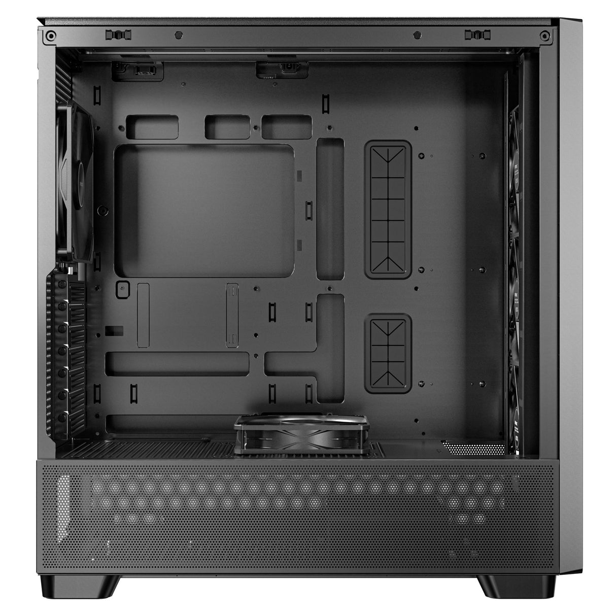 Antec Flux Midi Tower-hus (sort | 2x USB-A | 1x USB-C | hærdet glas)