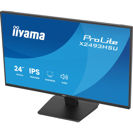 Iiyama prolite x2493hsu-b1 23.8 skærm (sort (mat), 120 Hz, HDMI, skærmport, USB, lyd)