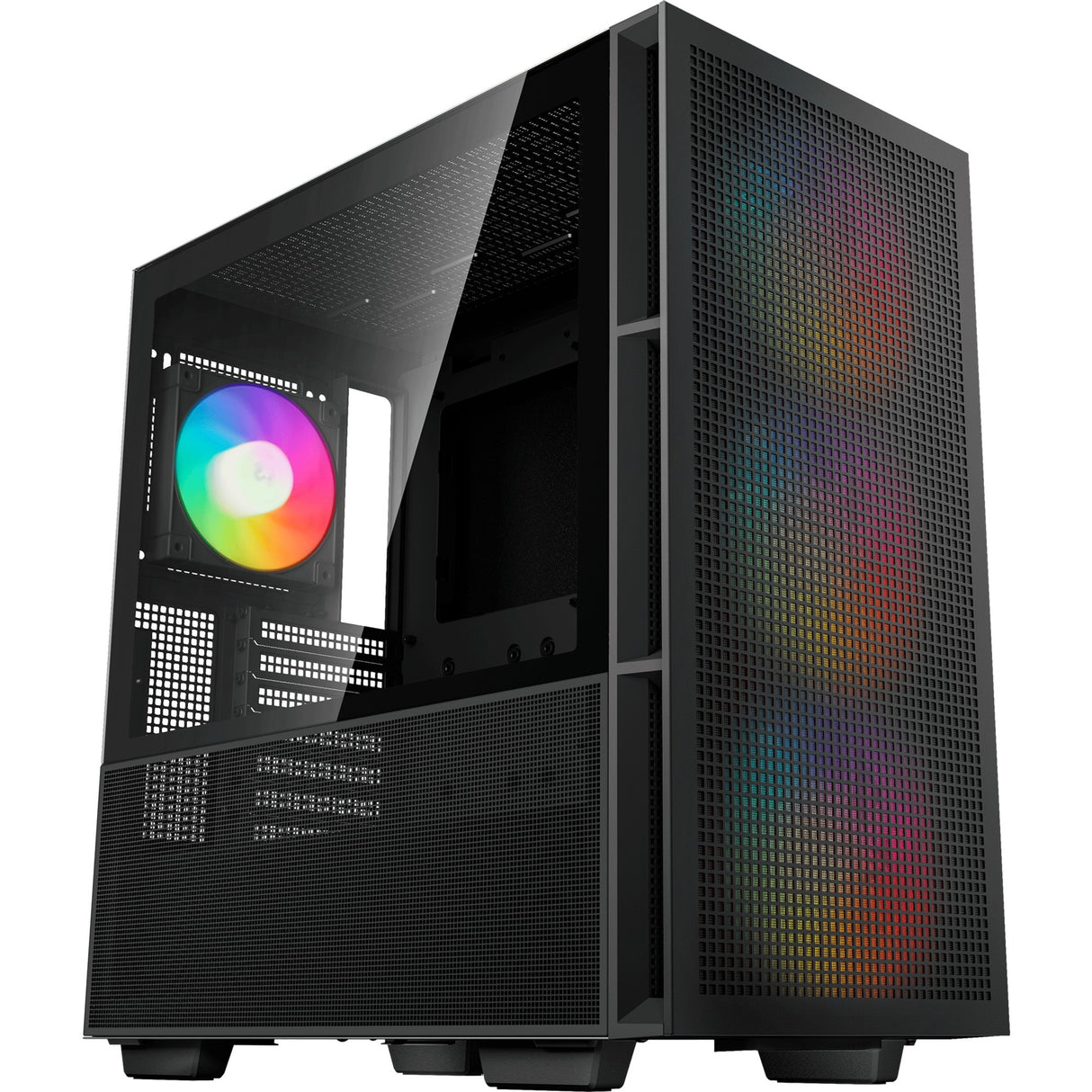 Deepcool CH560 MIDI Tower-hus (sort | 1x USB-A | 1x USB-C | RGB | vindue)