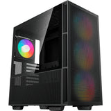Deepcool CH560 MIDI Tower-hus (sort | 1x USB-A | 1x USB-C | RGB | vindue)