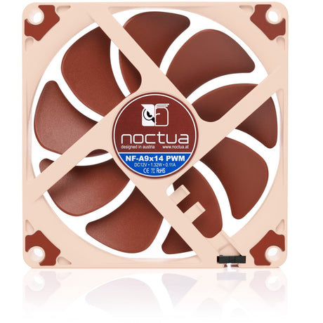 Noctua nf-a9x14 kabinet blæser (brun, 92 x 92 x 14 mm, pwm)