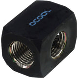 Alphacool hf tilslutningsklemme tee rund g1 4 (sort)