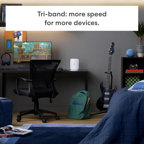 Eero pro 7 mesh WiFi router, 3 styks mesh router (hvid)