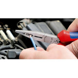 Knipex ledningstænger sort atramenteret med plastbelægning 160 mm - 1301160