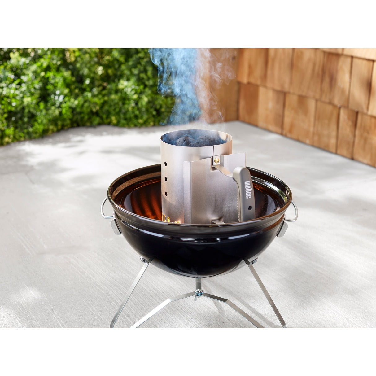 Weber rapidfire kompakt briketstarter kulstarter (sølv)
