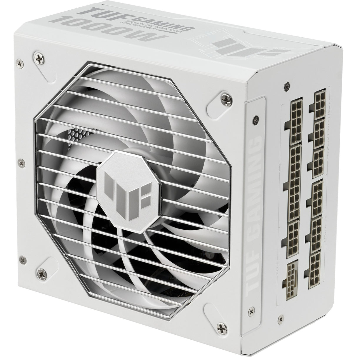 Asus tuf gaming gold white edition modulær 1000 watt strømforsyning (hvid, 1x 12v-2x6, 4x pcie)