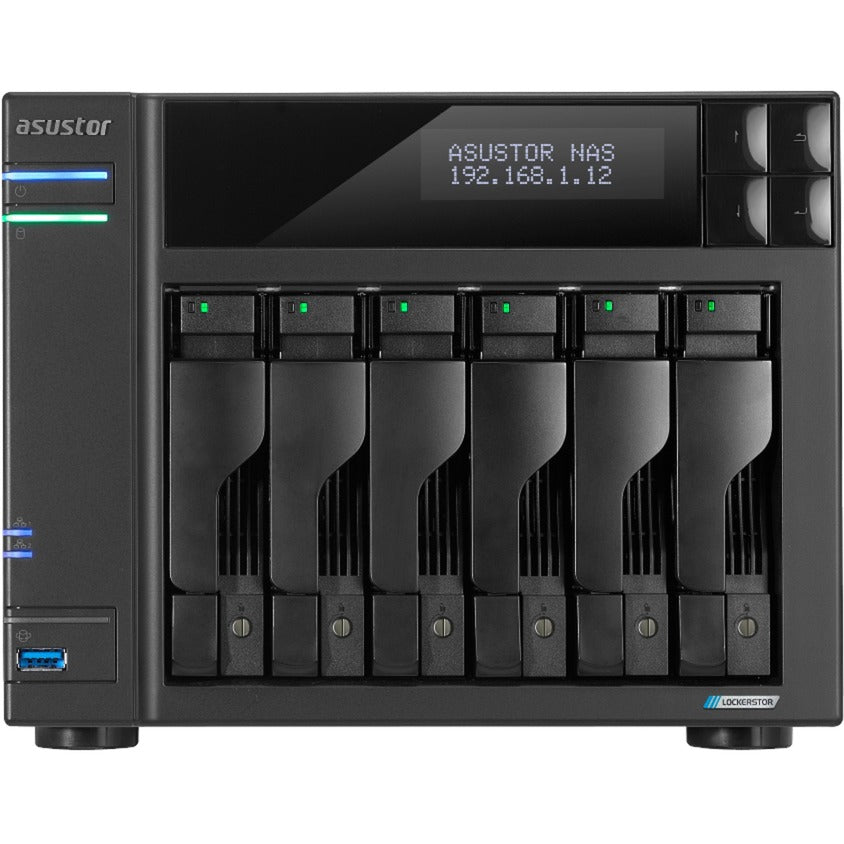 Asustor lockerstor 6 as6706t nas (sort)