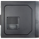 Inter-tech it-6505 reto mini tårnhus (sort | 2x USB-A)