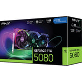 Pny Geforce RTX 5080 Arbb OC grafikkort (DLSS 4, 3x Display Port, 1x HDMI 2.1)
