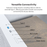 Montech x5m midi tårnhus (hvid | 2x USB-A | 1x USB-C | RGB | hærdet glas)