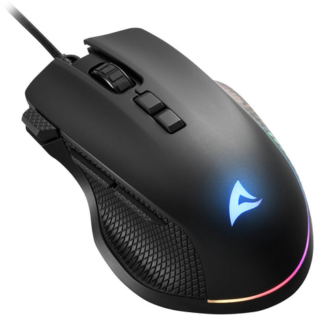 Sharkoon Shark Force III gaming mus (sort, 400 - 12.800 dpi, RGB LED'er)