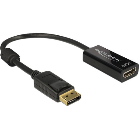 Delock displayport 1.2 > hdmi-adapter (sort, 0,2 meter, 4k)