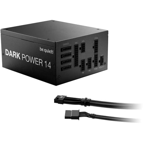 Vær stille! dark power 14 modulær 1000 watt strømforsyning (sort, 1x 12v-2x6, 4x pcie)