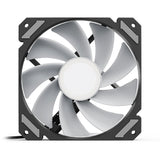 Sharkoon shark spejl rgb pwm reverse case ventilator (sort, 120 x 120 x 25 mm)