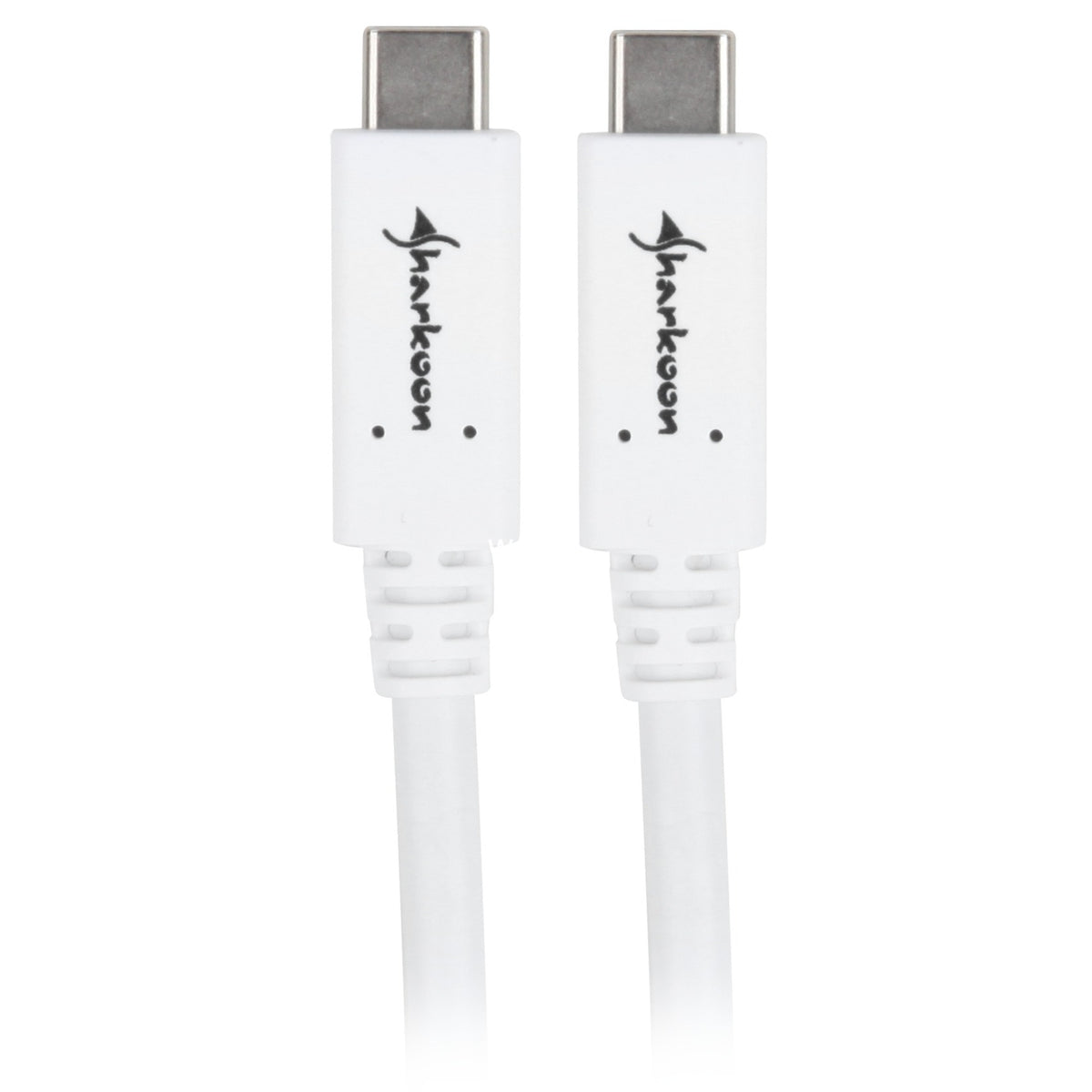 Sharkoon USB-C 3.2 > USB-C-kabel (hvidt, 1 meter)