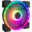 Inter-tech argus rs-141 rgb kabinet blæser (sort, 140 x 140 x 25 mm, pwm)