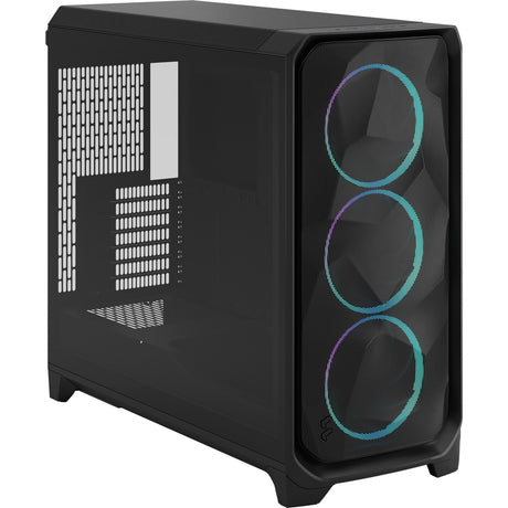 Fractal design meshify 3 xl rgb stort tårnhus (sort | 2x usb-a | 1x usb-c | rgb | hærdet glas)