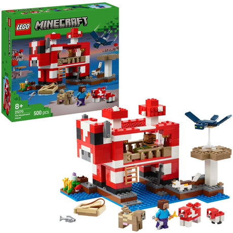 Lego minecraft the mooshroom house - 21270