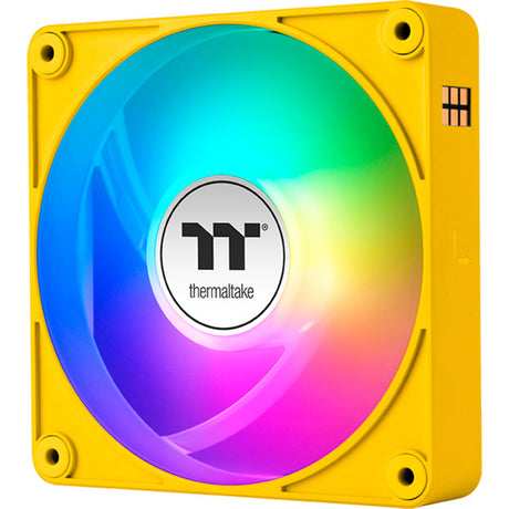 Thermaltake ct120 ex argb sync pc køleventilator bumblebee (3-fan pack) case fans (gul, 3 styk, 120 x 120 x 25 mm, pwm)