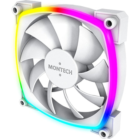 Montech ax120 fan pwm 3-pack rgb case fans (hvide, 3 stk, 120 x 120 x 25 mm)