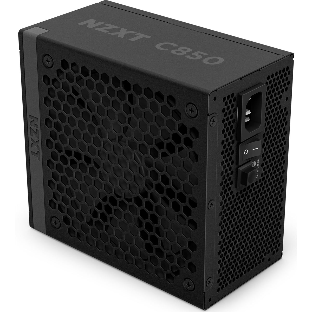 Nzxt c850 gold atx 3.1 modulær 850 watt strømforsyning (sort, 1x 12v-2x6, 3x pcie)