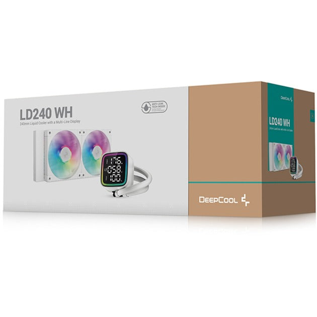 Deepcool LD240 vandkøling (hvid, 4-benet PWM blæserstik)
