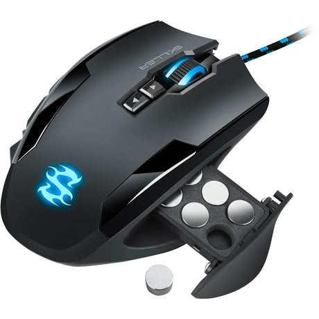 Sharkoon skiller sgm1 rgb gaming mus (sort, 10.800 dpi, rgb lysdioder)