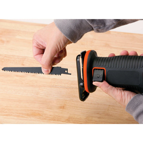 Black+decker 18v frem- og tilbagegående sav bdcr18n-xj (orange sort, batteri og oplader medfølger ikke)