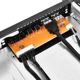 Silverstone RM21-308 rackhus (sort | 1x USB-A 2.0 | 1x USB-A 3.2 (5 Gbit s))