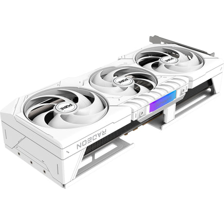 Sapphire Radeon RX 9070 XT Pure grafikkort (hvidt, 2x skærmport, 2x HDMI 2.1, Rdna4)