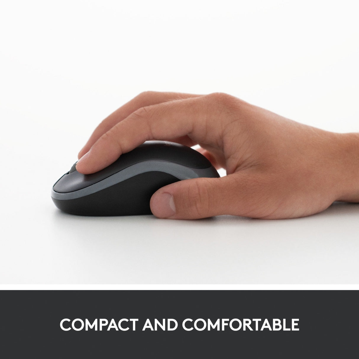 Logitech trådløs mus m185 (rød, detail)