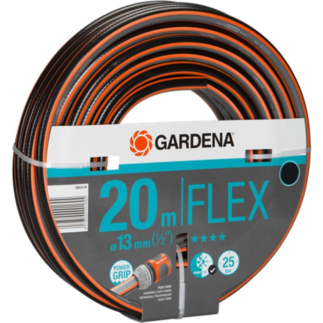 Gardena komfort flexslange 13 mm (1 2 ) (sort orange, 18033-20, 20 m)