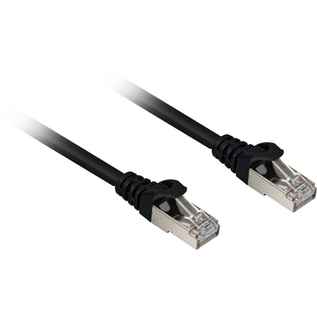 Sharkoon netværkskabel sftp, rj-45 med cat.6a (sort, 0,25 meter, halogenfri)