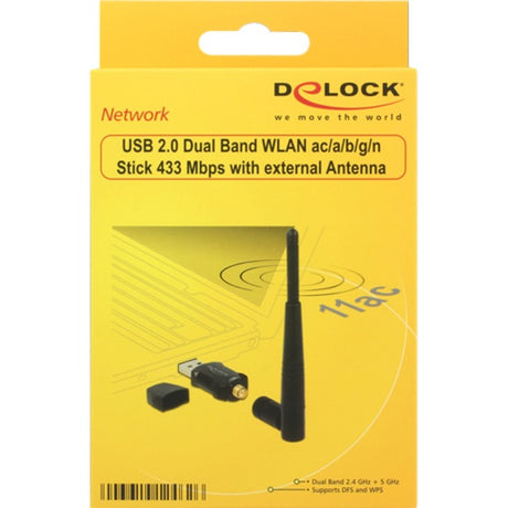 Delock USB 2.0 dual band WLAN stick WLAN adapter (sort)
