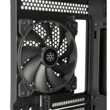 Silverstone seta q1 midi tårnhus (sort | 2x USB-A | 1x USB-C)