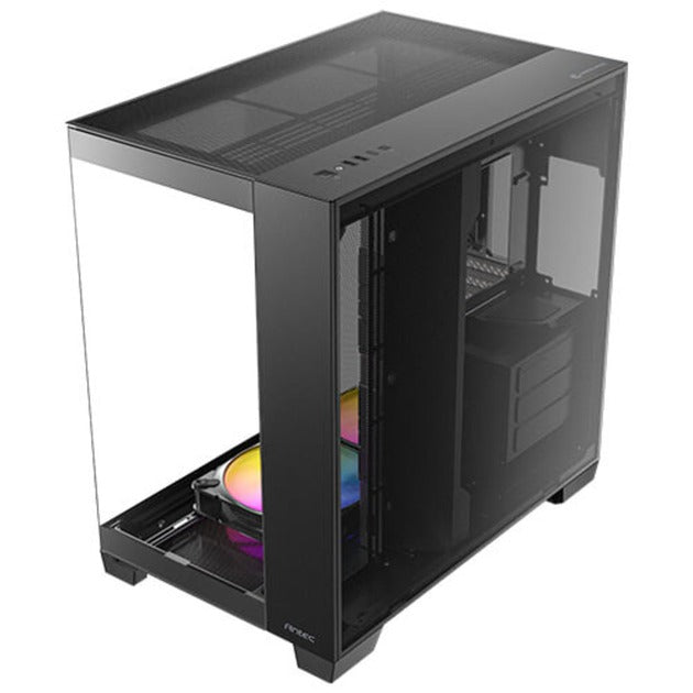 Antec c8 argb midi tårnhus (sort | 2x USB-A | 1x USB-C | hærdet glas)