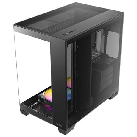 Antec c8 argb midi tårnhus (sort | 2x USB-A | 1x USB-C | hærdet glas)