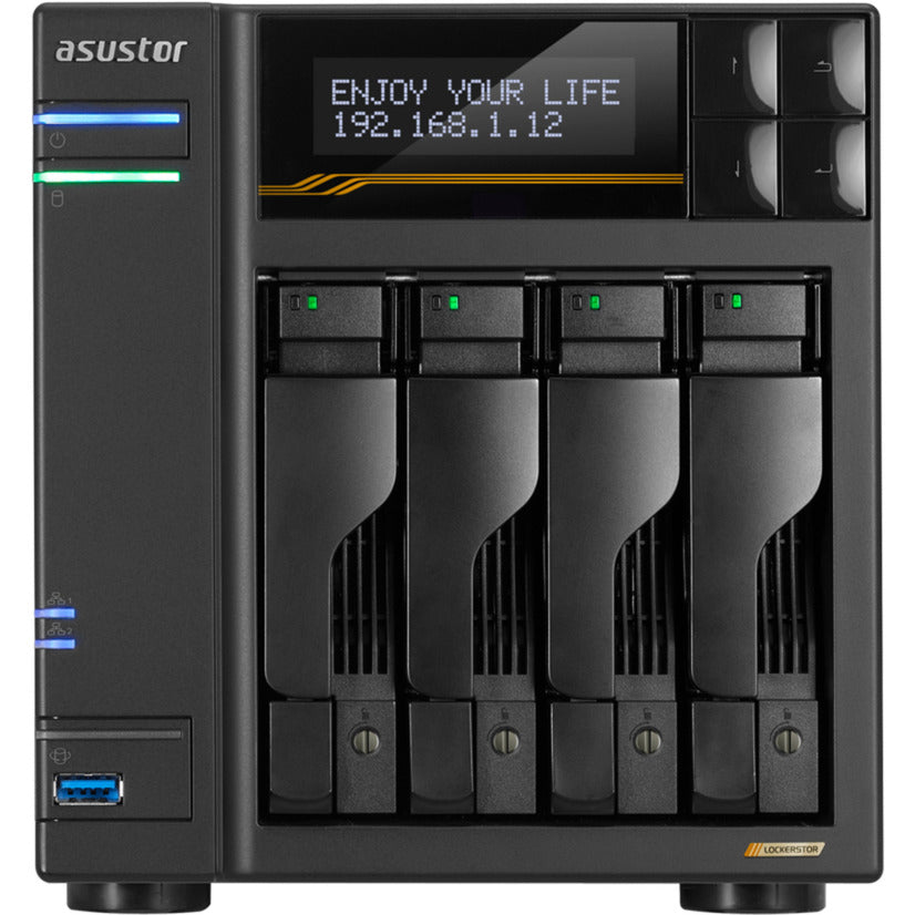 Asustor lockerstor 4 as6804t nas (sort)