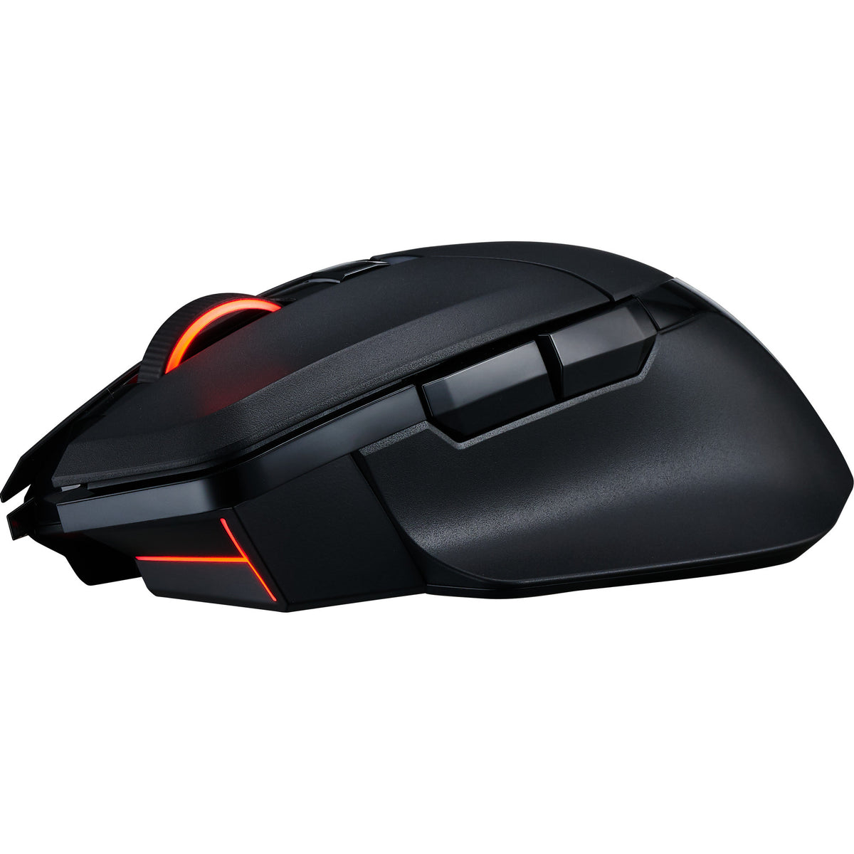 Powercolor alphyn am10 trådløs gamingmus (sort rød, 100 - 26000 dpi, 8k, rgb, usb 2.4g bluetooth 5.2)