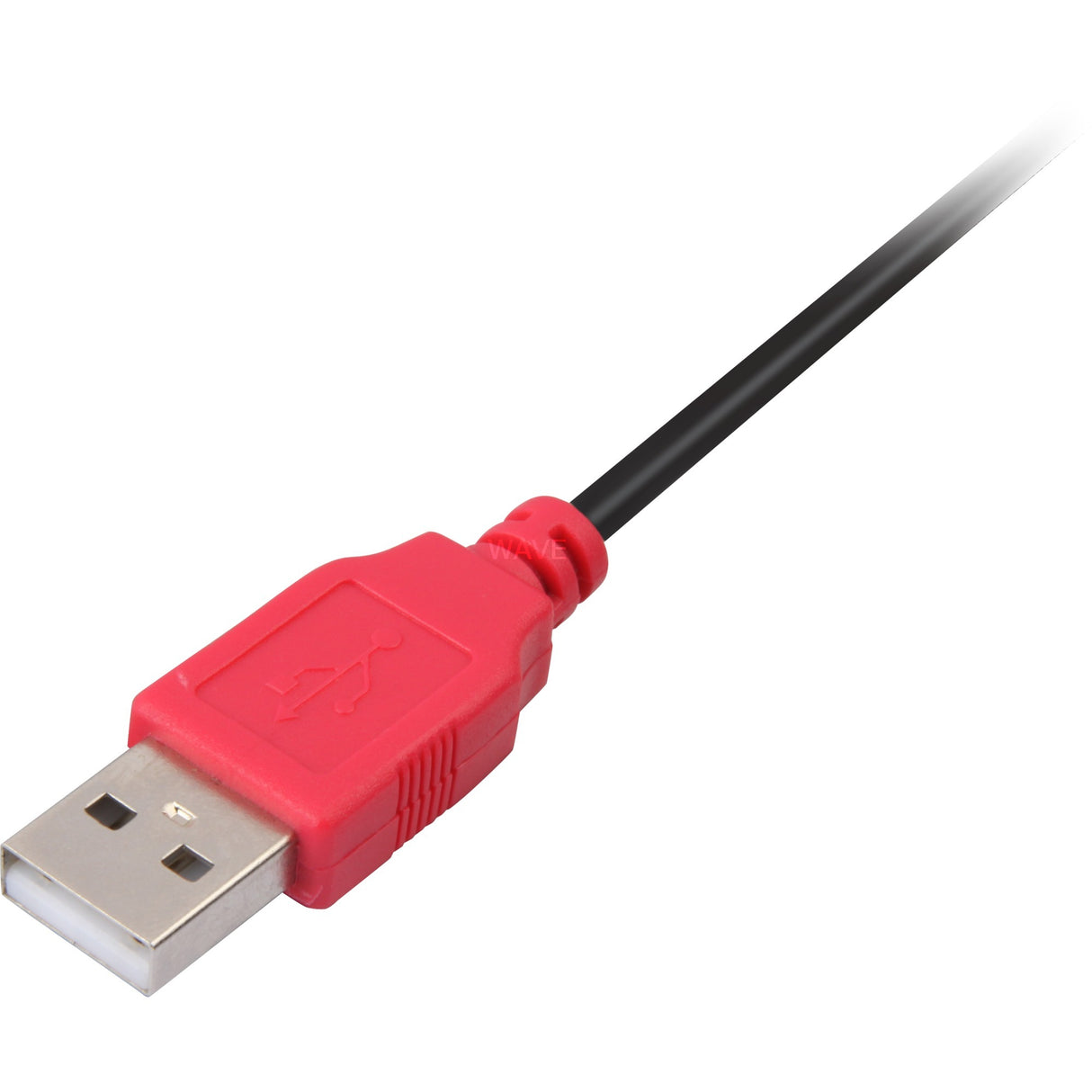 Delock 2x USB-A 2.0 han > USB mini 5-bens splitterkabel (sort rød, 1 meter)