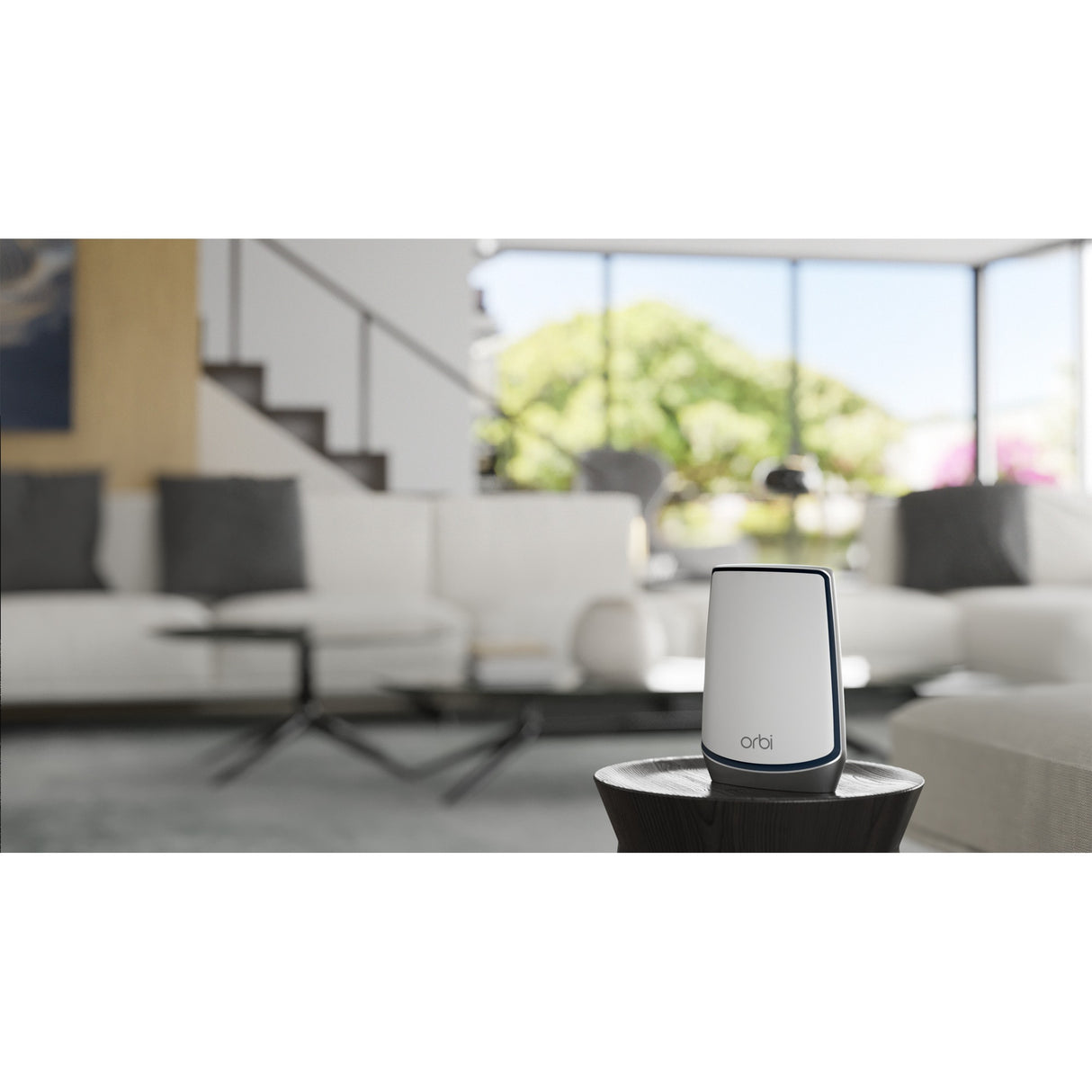 Netgear orbi wifi 6 system (rbk852) ax6000 mesh router (hvid sølv, 1x router (rbr850), 1x satellit (rbs850), dækning op til 350 m²)