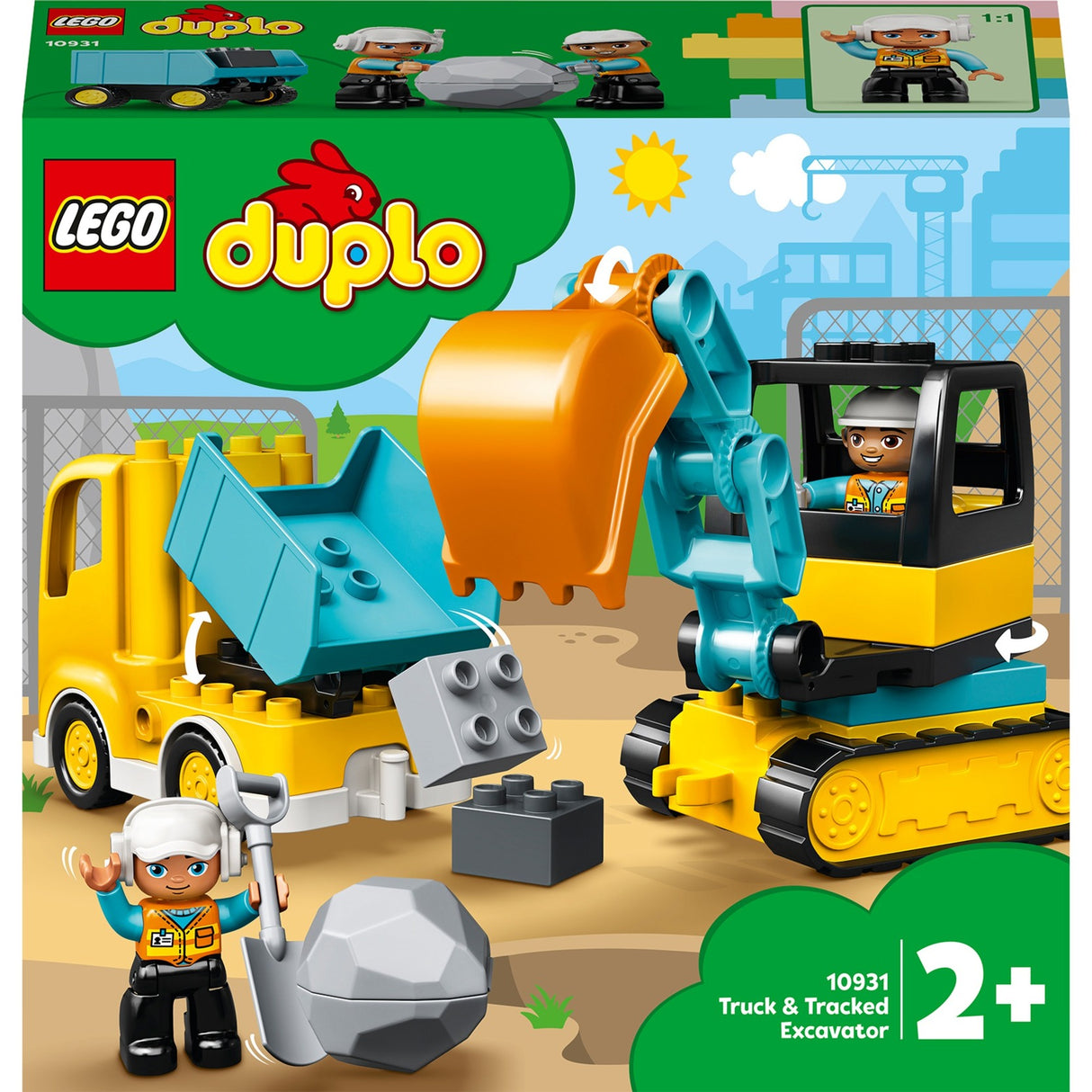 Lego duplo lastbil bæltegraver 10931