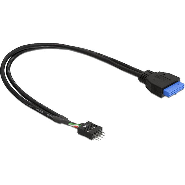 Delock USB 3.0 > USB 2.0 header-adapter (sort, 0,3 meter)
