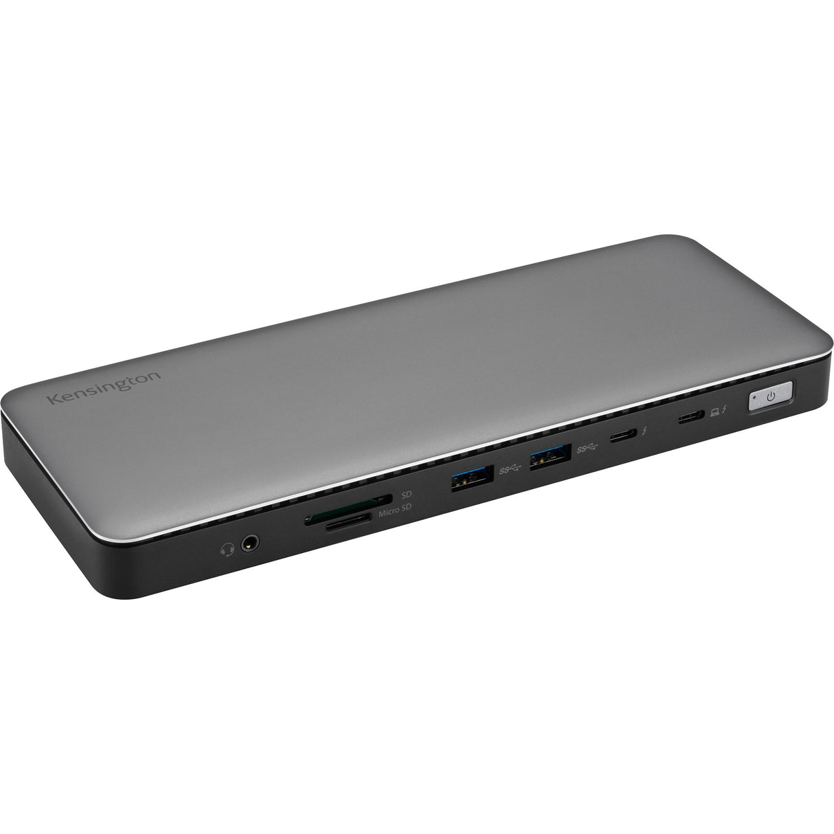 Kensington SD5760t dockingstation (sølvsort, Thunderbolt 4, USB-C, USB-A, HDMI, PD)