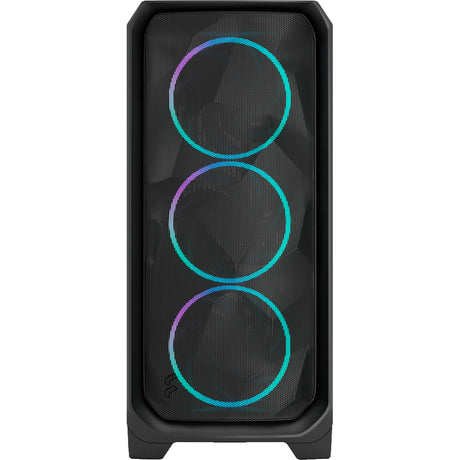 Fractal design meshify 3 rgb midi tårnhus (sort | 2x usb-a | 1x usb-c | rgb | hærdet glas)