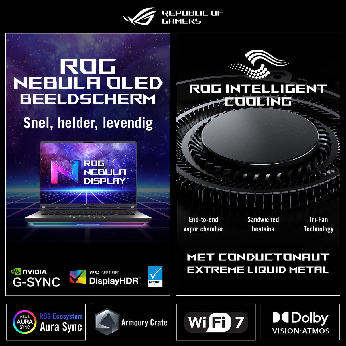 Asus ROG Strix G16 G615JMR-S5020W 16 gaming bærbar (Grå | Core i7-14650HX | RTX 5060 | 16 GB | 1 TB SSD)